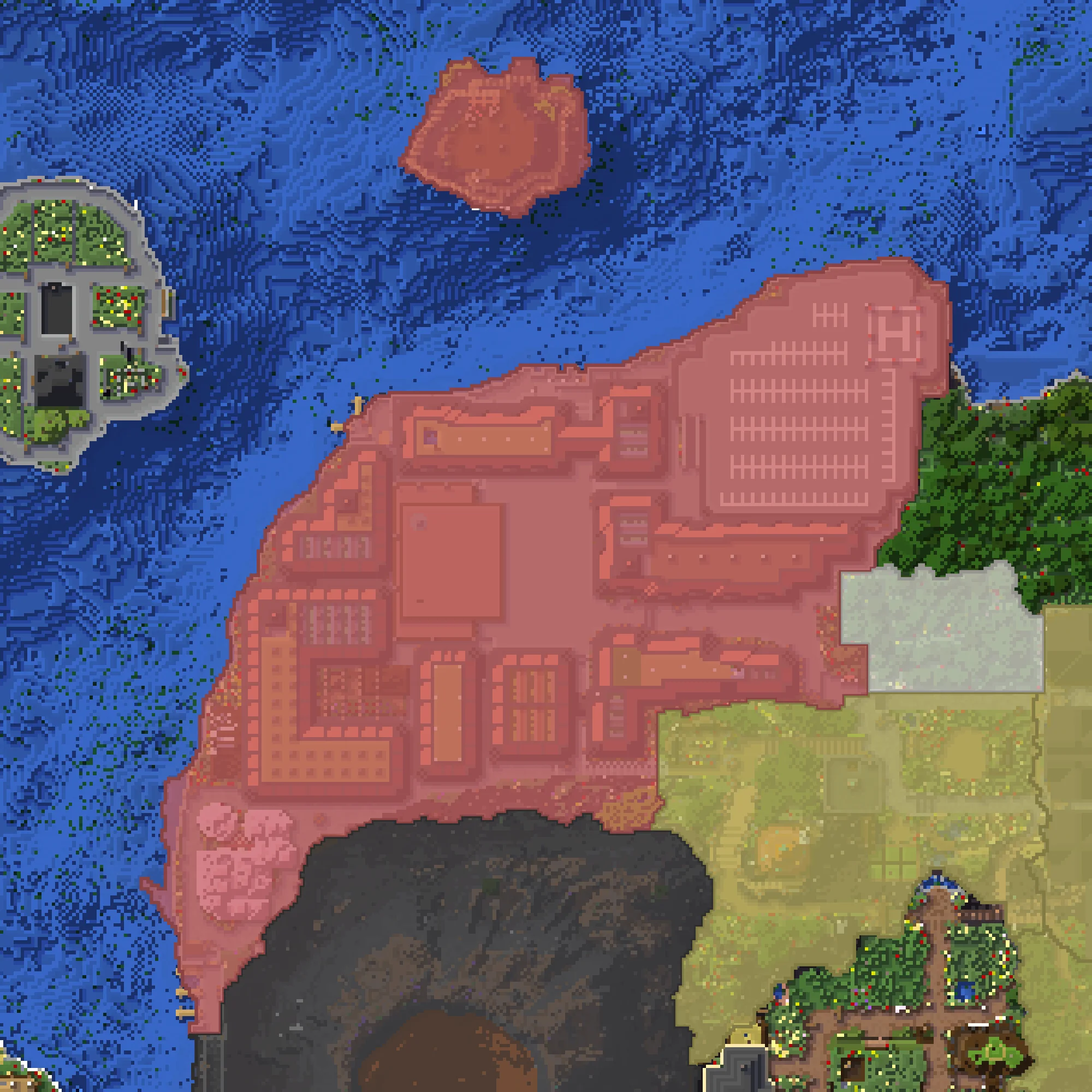 Terrain map of Binjing